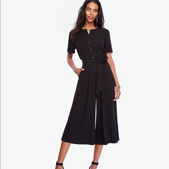 Ann Taylor Pants - Ann Taylor Black Culotte Jumpsuit
